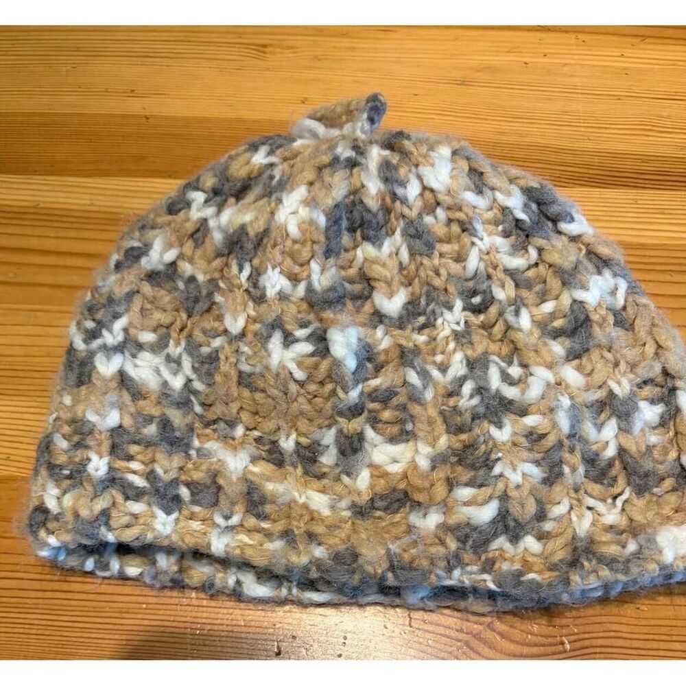 Unbranded Women's Grey and Tan Hat